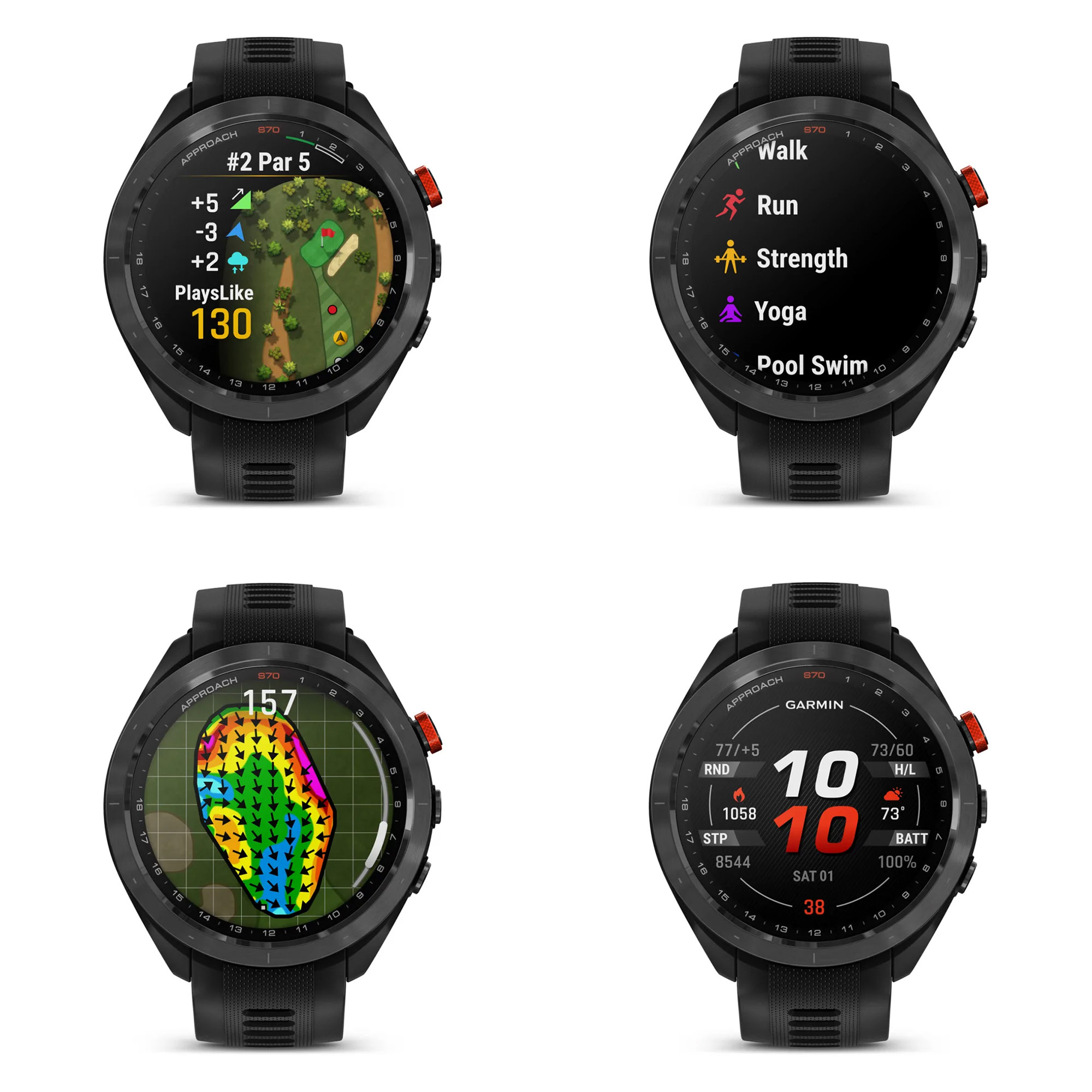 Garmin Approach S70 47MM Fitness Tracker Watch GPS Golf Smartwatch